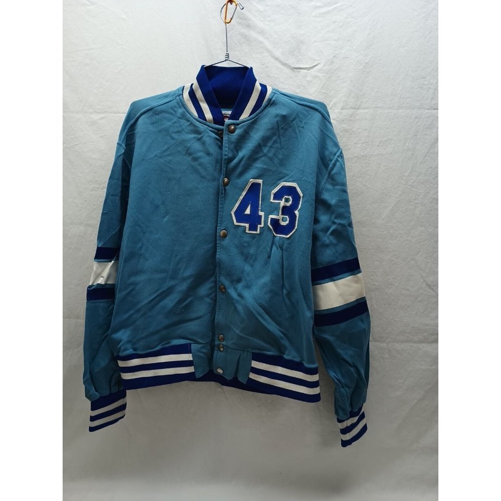 Vintage #43 Stevenson Jacket HARV-AL 50s 60s Size Medium blue/White Made In USA